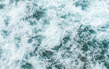 Wallpaper Top View of Ocean Waves