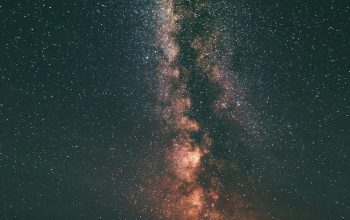 Wallpaper Three Friends Gazing at the Milky Way
