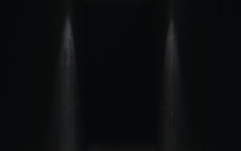 Wallpaper Dark Pathway Lit with Small Light Fixture