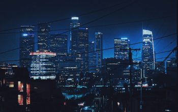 Wallpaper Building Lights Photography