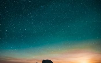 Wallpaper High-Angle Sunset Mountain Photography