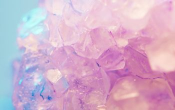 Wallpaper Purple Crystal Quartz Stone