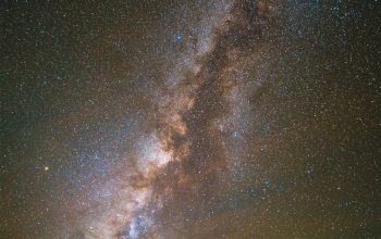 Wallpaper Milky Way Illustration