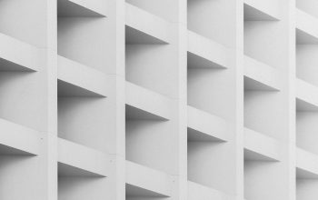 Wallpaper White Cubby Shelf