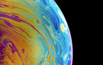 Wallpaper Multicolored Planet Closeup Photography