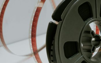 Wallpaper Red and Gray Camera Film