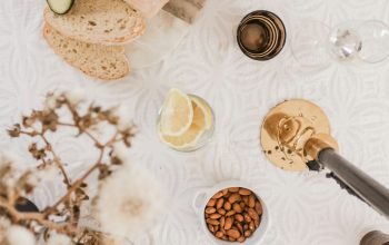 Wallpaper Plate on Table