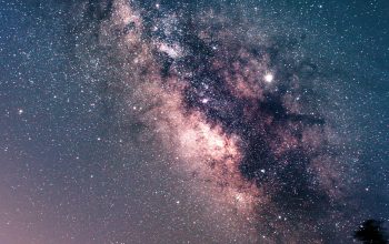 Wallpaper Silhouette of Gazebo Under Night Sky