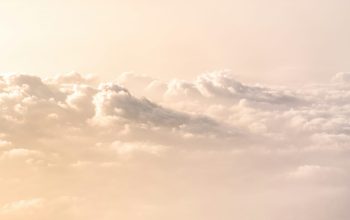 Wallpaper Landscape Photo of Mountain Under Cloudy Sky