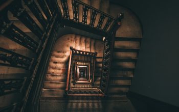 Wallpaper Brown Stairs