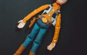 Wallpaper Man in Blue and Brown Plaid Dress Shirt Action Figure