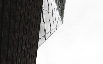 Wallpaper Black and White Concrete Building