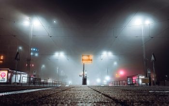 Wallpaper Black and White Street Light