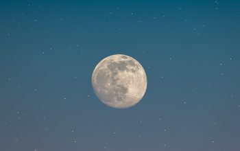 Wallpaper Full Moon in the Sky