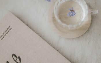 Wallpaper White Box on White Floral Textile