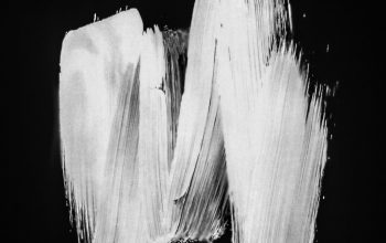 Wallpaper White and Black Abstract Painting