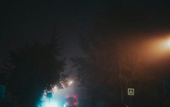 Wallpaper A Street at Night