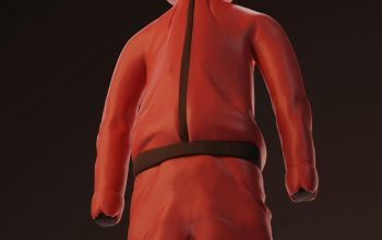 Wallpaper A Person in a Red Suit with a Helmet