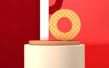 Wallpaper A Close Up of a Donut on a Pedestal