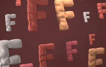 Wallpaper A Bunch of Different Colored Letters on a Red Background
