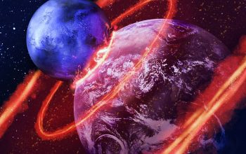 Wallpaper: An Artist’s Rendering of a Planetary Collision