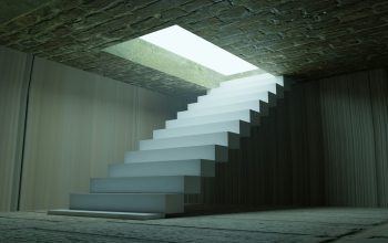 Wallpaper A Stone Staircase