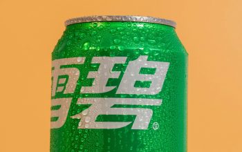 Wallpaper A Green Can of Soda