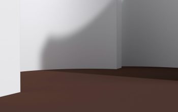Wallpaper A White Room with a Brown Floor and White Walls