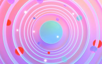 Wallpaper Abstract Circular Blue Center