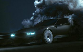 Wallpaper Car Smoke Road