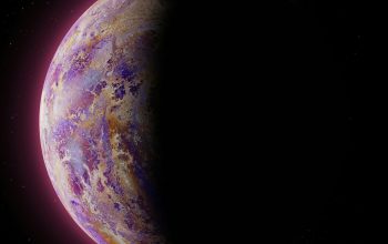 Wallpaper An Artist’s Rendering of a Planet in Space