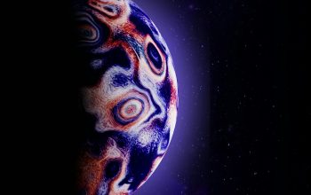 Wallpaper A Planet in the Sky