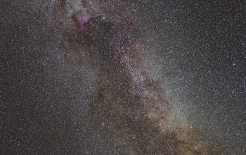 Wallpaper The Night Sky with Stars and the Milky Way