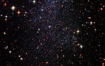Wallpaper A Cluster of Stars in the Night Sky