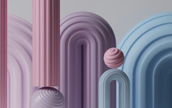 Wallpaper Pastel Dream: Pink, Blue, and Purple Objects
