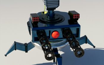 Wallpaper Robot on Wheels