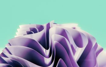 Wallpaper Purple Wave on Blue