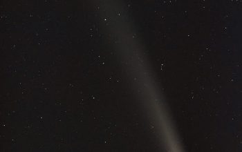 Wallpaper A Comet in the Night Sky