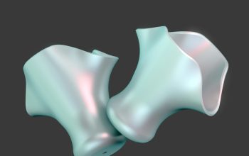 Wallpaper A 3D Render of a Pair of Shoes