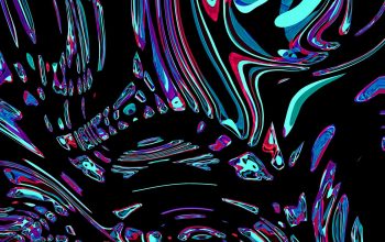 Wallpaper Abstract Swirling Colors and Shapes