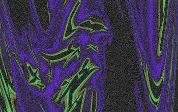Wallpaper Abstract Wavy Lines and Color Blends