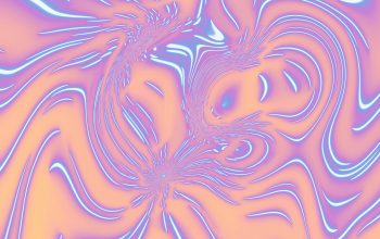 Wallpaper Abstract Swirling Lines with Pastel Colors