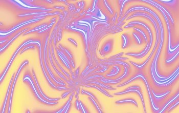 Wallpaper Abstract Swirling Lines in Pastel Colors