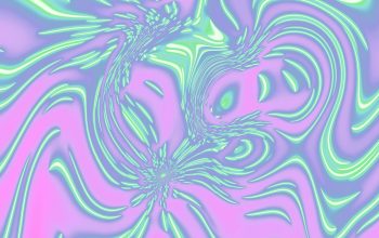 Wallpaper Abstract, Swirling, and Colorful Neon Light Display