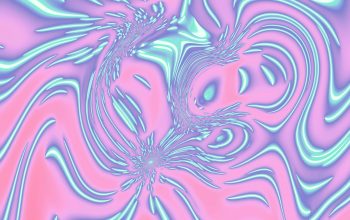 Wallpaper Abstract, Swirling Neon Colors and Patterns