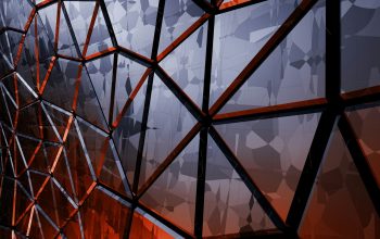 Wallpaper Geometric Patterns with Colorful Reflections