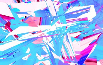 Wallpaper Abstract Geometric Shapes and Bright Colors