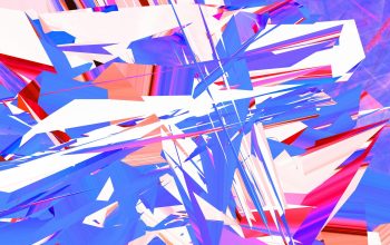 Wallpaper Abstract Art Composed of Fragmented, Sharp Shapes