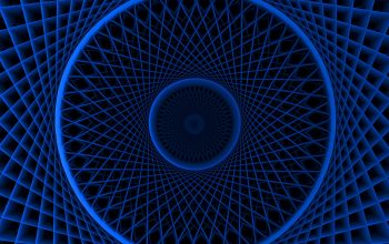 Wallpaper A Blue, Geometric Optical Illusion