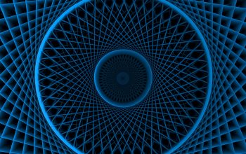 Wallpaper Blue, Geometric, and Abstract Tunnel Design